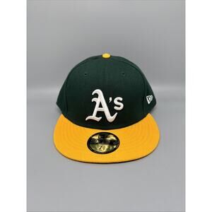 New Era 59fifty Oakland‎ A’s MLB On Field Cap Hat Men's Sz 7-3/4 NWT